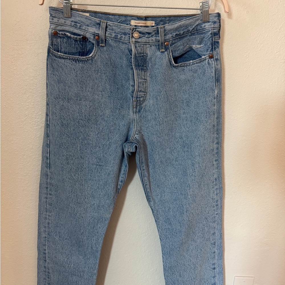 Levi's Light Blue Straight Leg Jeans
